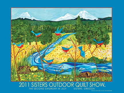 the 2010 sisters outdoor quilt show poster