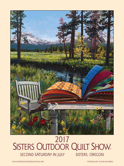 2015 sisters outdoor quilt show poster by dennis mcgregor