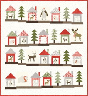 checkers & holly quilt kit