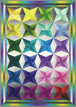 gradient glow quilt by phillips fiber art