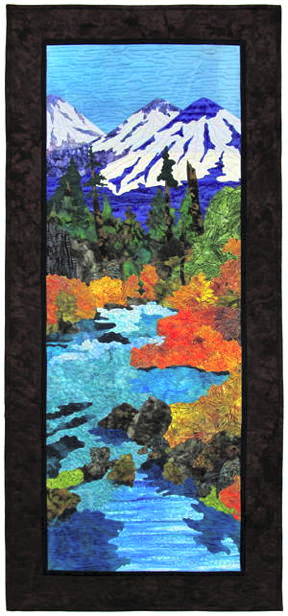 creeks eye view quilt kit by june jaeger