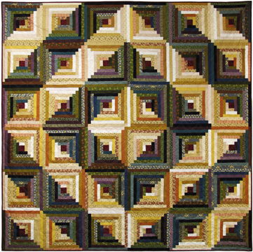 vintage log cabin quilt kit