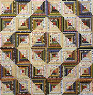 vintage log cabin quilt kit