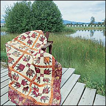"oregon trail" bear paw quilt by jean wells for patchwork quilts made easy book
