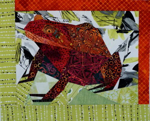 frog pieced pattern by ann shaw
