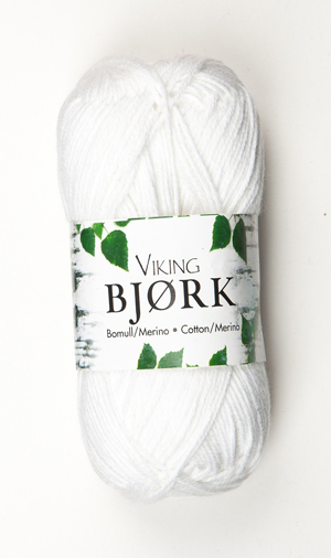 bjork yarn by viking of norway white