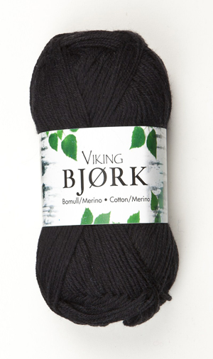 bjork yarn by viking of norway  black
