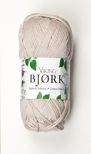 bjork yarn by viking of norway taupe